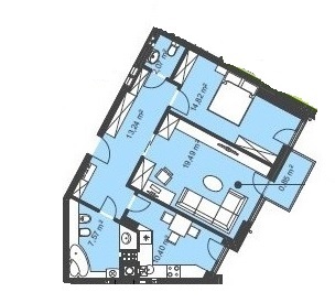 2-комнатная 68.44 м² в ЖК Manhattan от застройщика, Львов