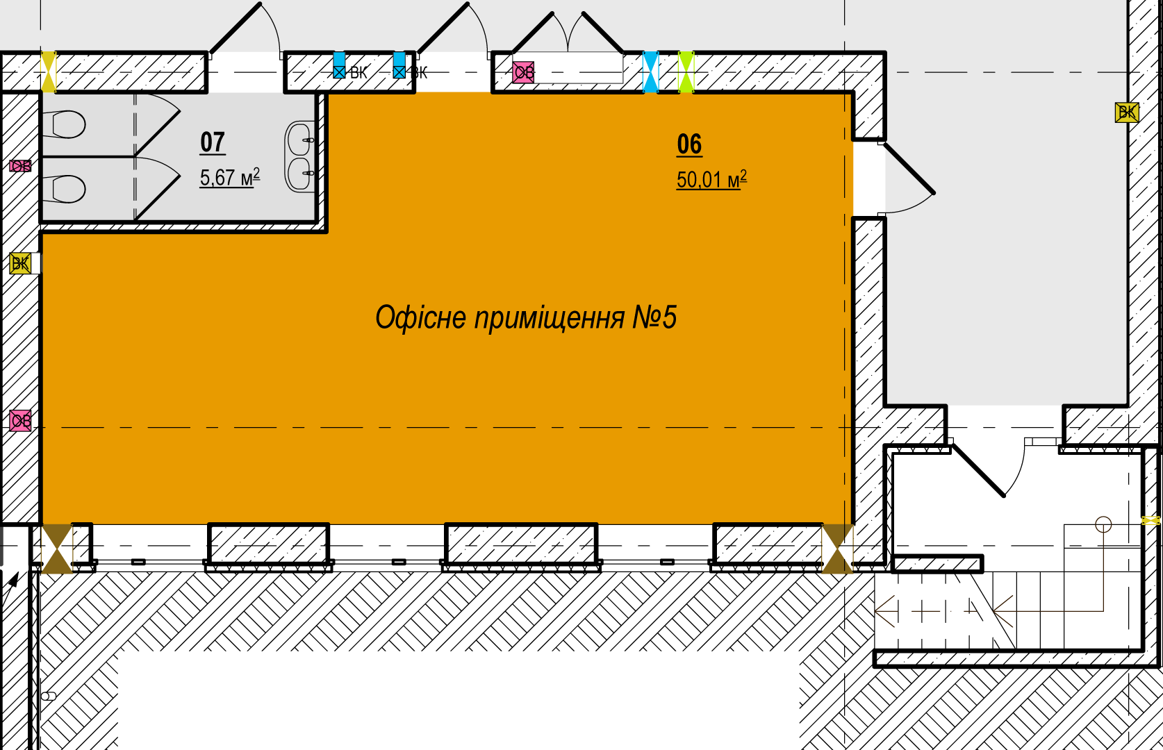 Офис 50.01 м² в ЖК Вышгород Сити Парк от застройщика, г. Вышгород