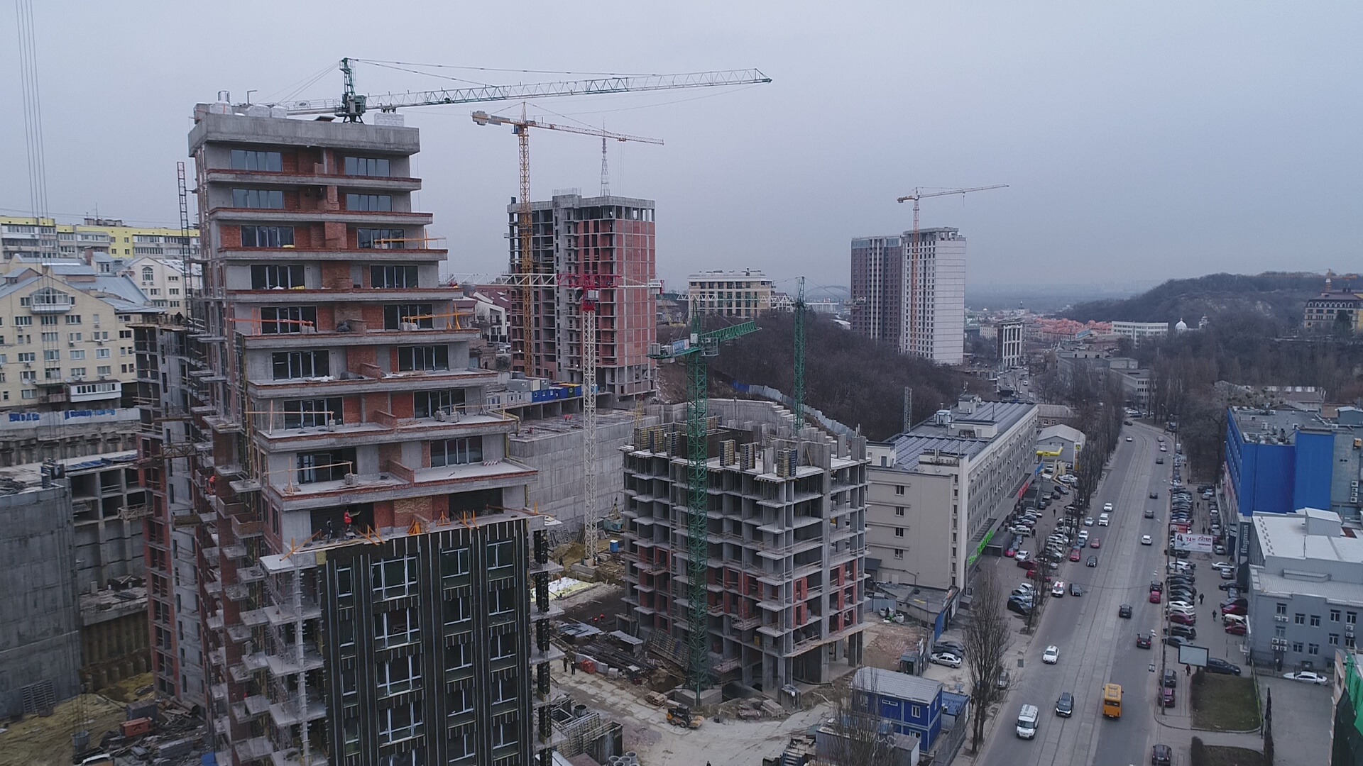 Ход строительства ЖК Каховская, фев, 2020 год