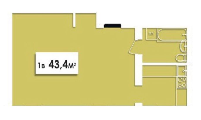1-комнатная 43.4 м² в ЖК Винная Гора от 21 000 грн/м², г. Винники