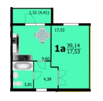 1-комнатная 39.14 м² в ЖК Европейский от 12 900 грн/м², Хмельницкий