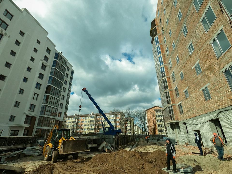 Ход строительства ЖК Одесский квартал, май, 2020 год