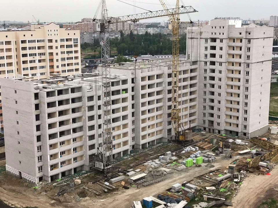 Ход строительства ЖК София Киевская, май, 2020 год