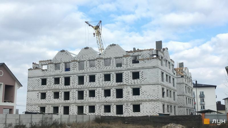 Ход строительства ЖК Уютный (ул. Сечевая, 31), фев, 2020 год