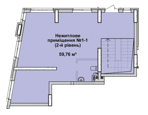Помещение свободного назначения 59.76 м² в ЖК Малахит от застройщика, Киев