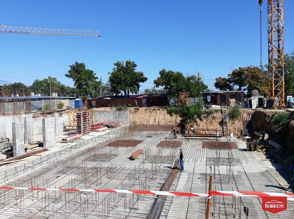 Ход строительства Апарт-комплекс Калипсо, авг, 2020 год