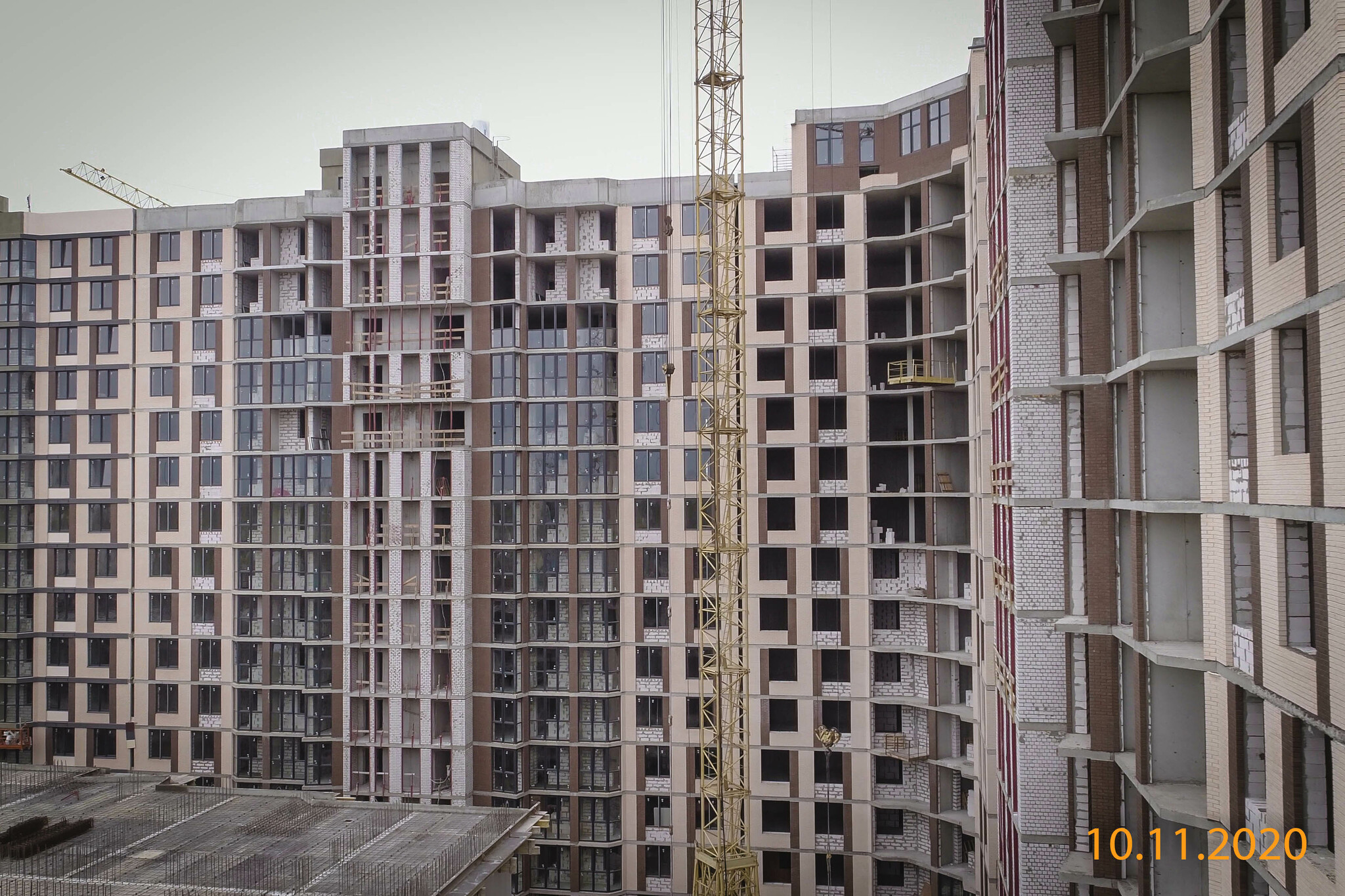 Ход строительства ЖК Прохоровский квартал, ноя, 2020 год