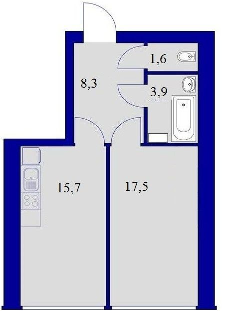 1-комнатная 45 м² в ЖК Милые квартиры от 15 400 грн/м², с. Мила