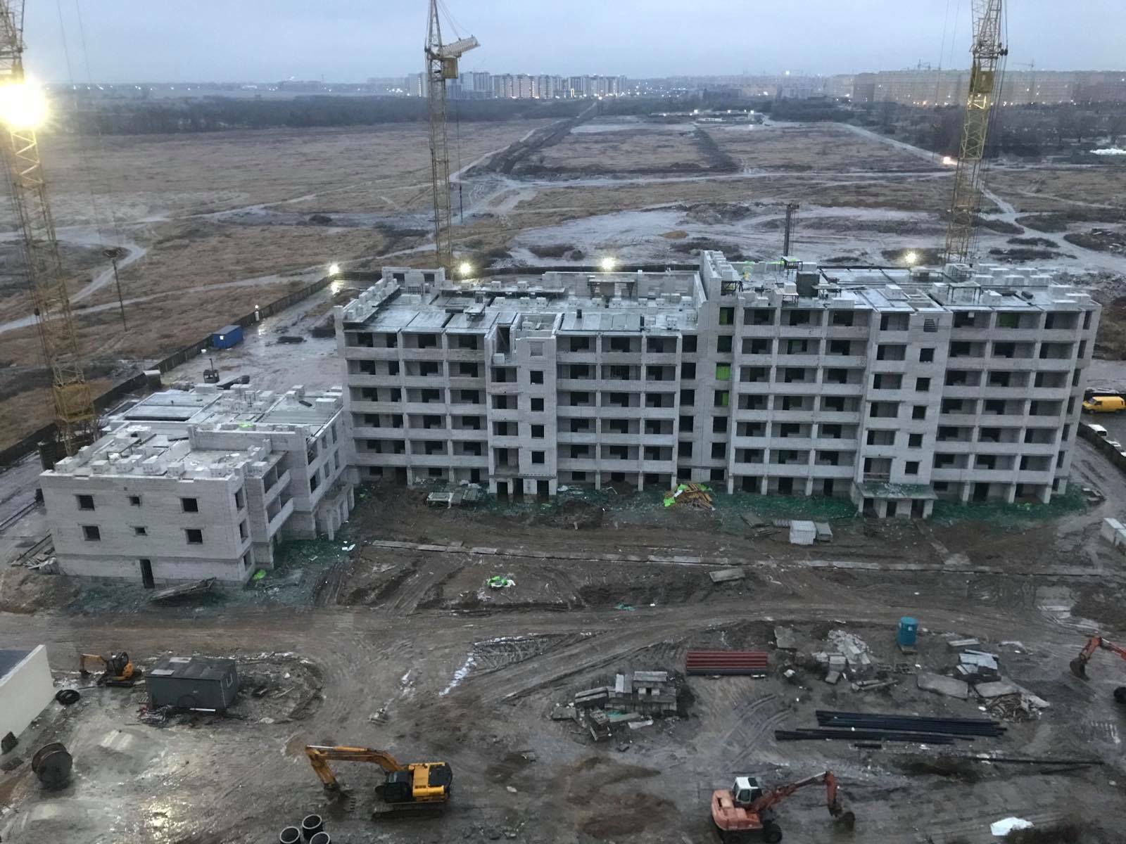 Ход строительства ЖК София Киевская, дек, 2020 год