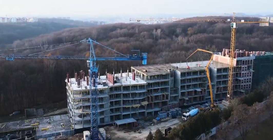 Ход строительства ЖК Tiffany apartments, янв, 2021 год