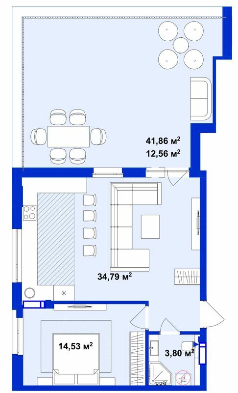 1-комнатная 65.64 м² в ЖК Utlandia-2 от 30 800 грн/м², г. Ирпень