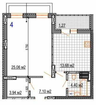 1-комнатная 55.45 м² в ЖК Вернисаж от 12 500 грн/м², Житомир