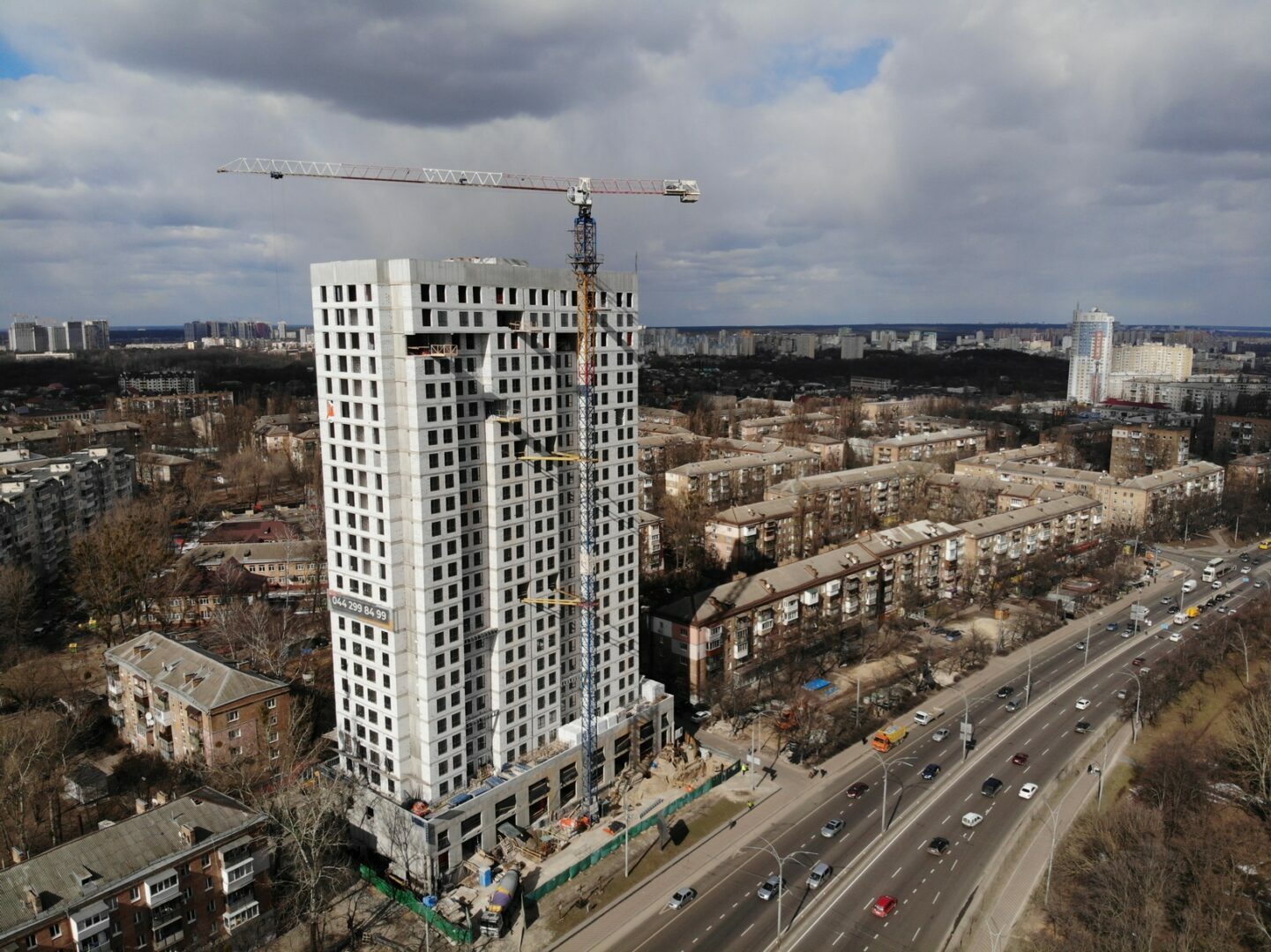 Ход строительства ЖК UNO City House, март, 2021 год