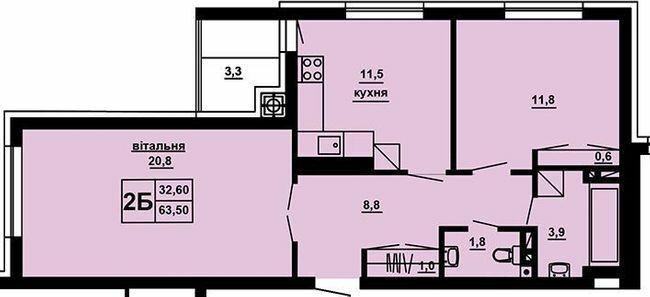 2-комнатная 63.5 м² в ЖМ Beverly Hills от 13 750 грн/м², Тернополь