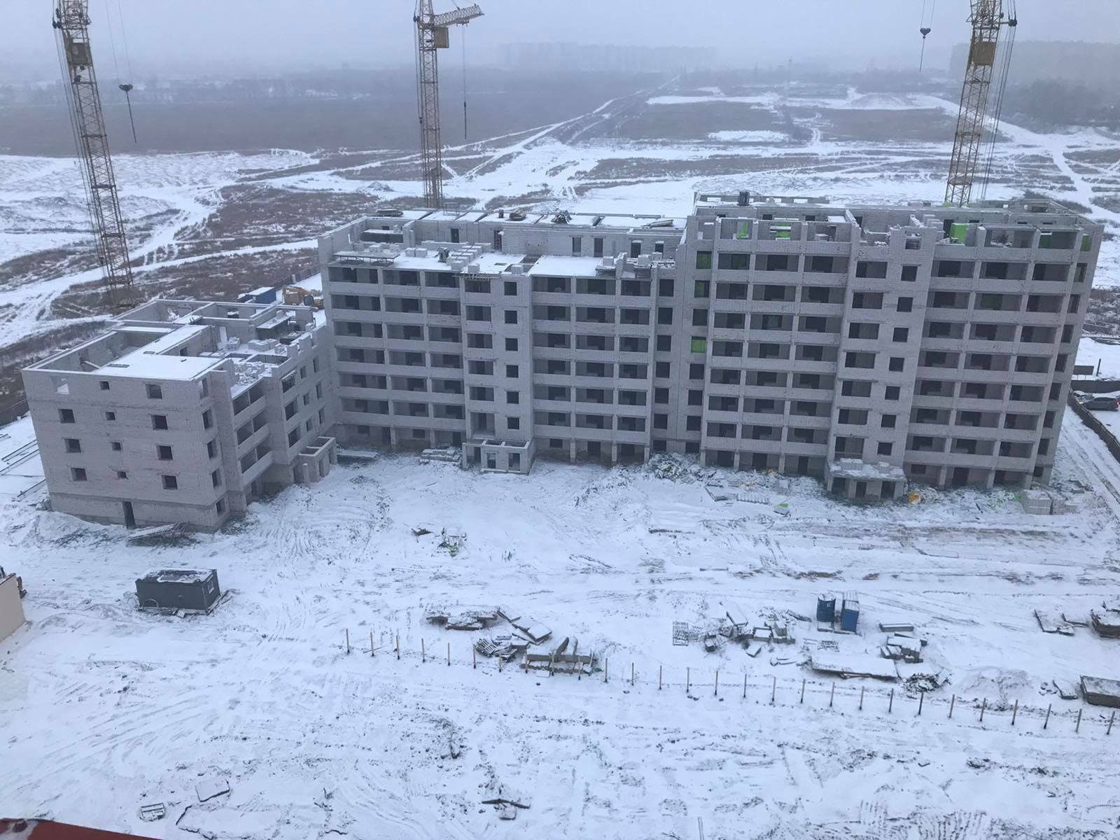 Ход строительства ЖК София Киевская, фев, 2021 год