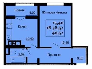 1-комнатная 40.52 м² в ЖК Варшавський от 14 100 грн/м², г. Ковель