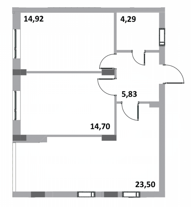 2-комнатная 63.2 м² в ЖК Green Side от 21 000 грн/м², г. Ирпень