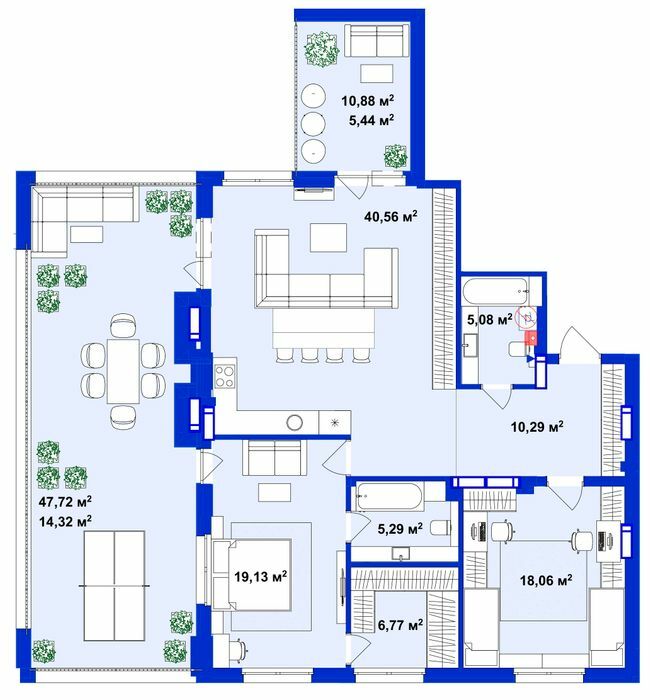 2-комнатная 124.94 м² в ЖК Utlandia-2 от 26 600 грн/м², г. Ирпень