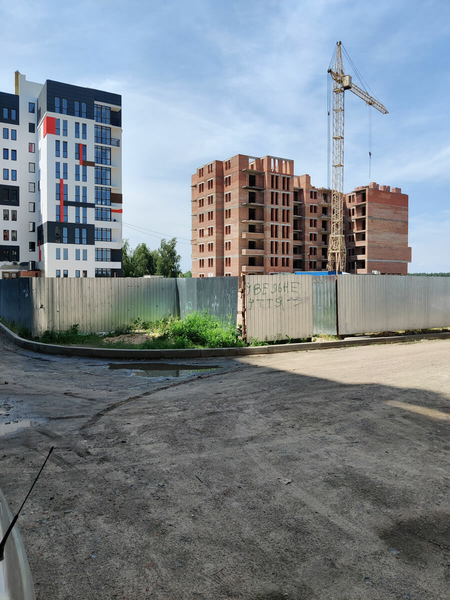 Ход строительства ЖК Киевский, июль, 2021 год