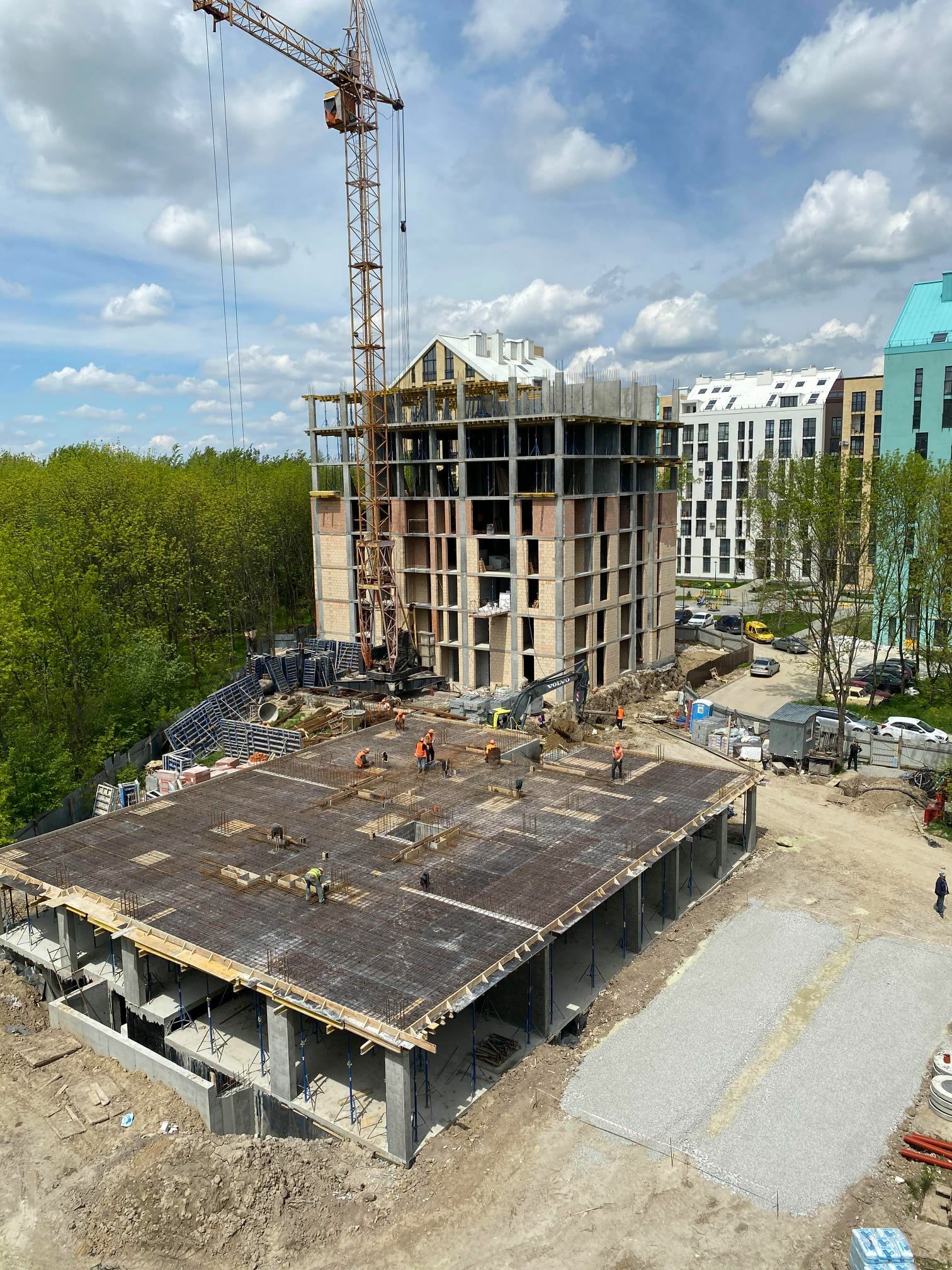 Ход строительства ЖК Леополь Таун, май, 2021 год