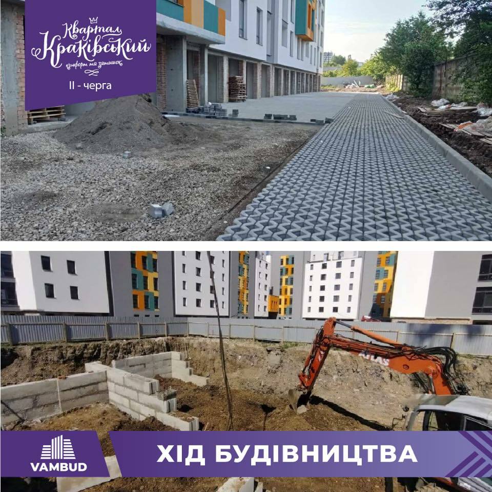 Ход строительства ЖК Квартал Краковский, июнь, 2021 год