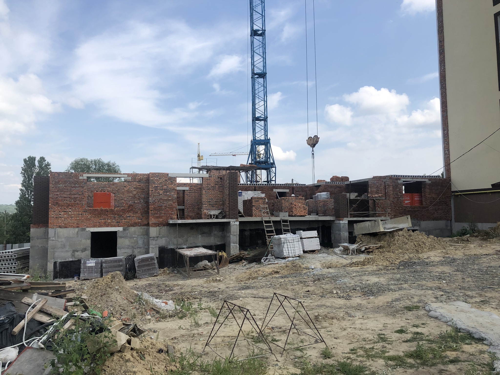 Ход строительства ЖК Барбарис, июль, 2021 год