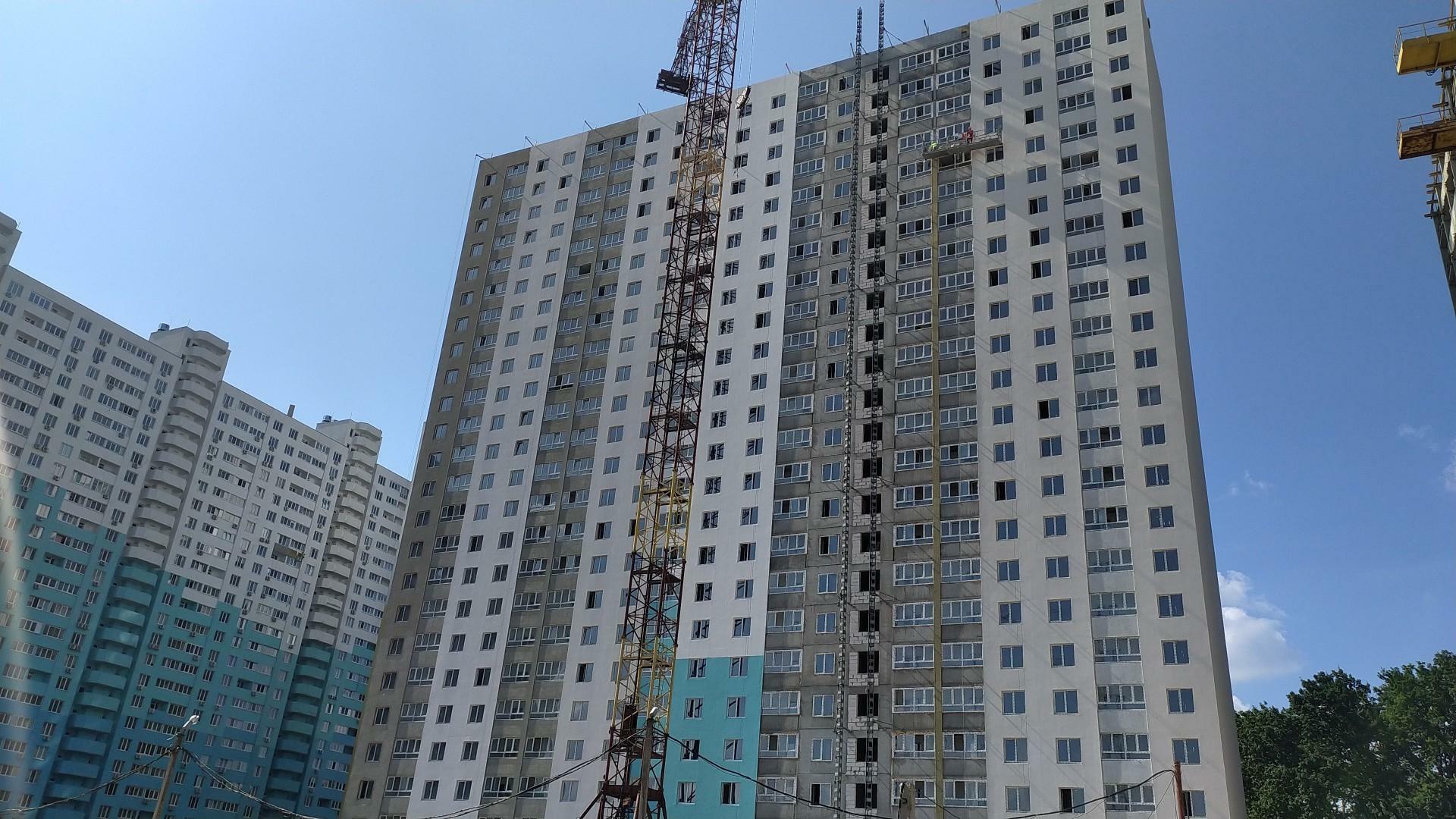Ход строительства ЖК Одесский бульвар, июль, 2021 год