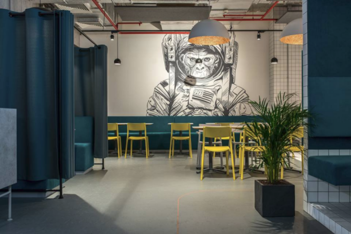 Концептуализм столичного кафе Food Простір от студии дизайна YOD design lab