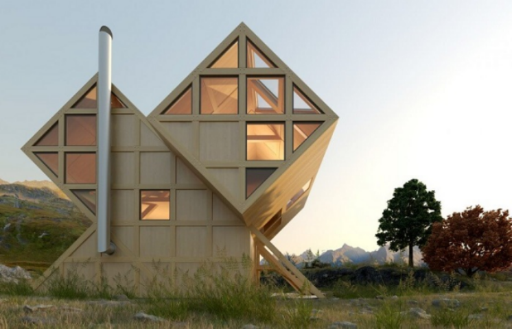 «Асимметрия горных склонов»: концепт загородного дома от украинского архитектора
