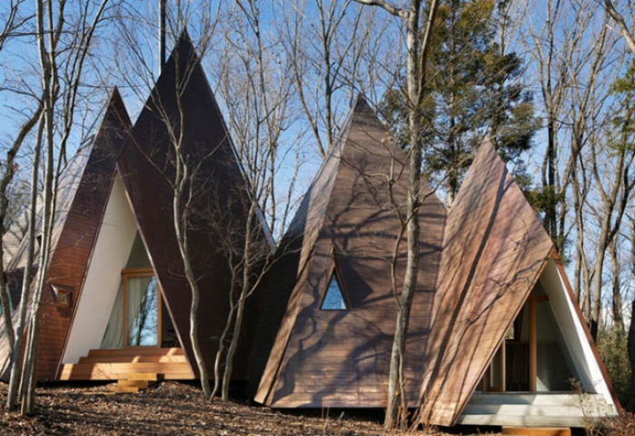 Жизнь как в походе: загородный дом в виде нескольких палаток