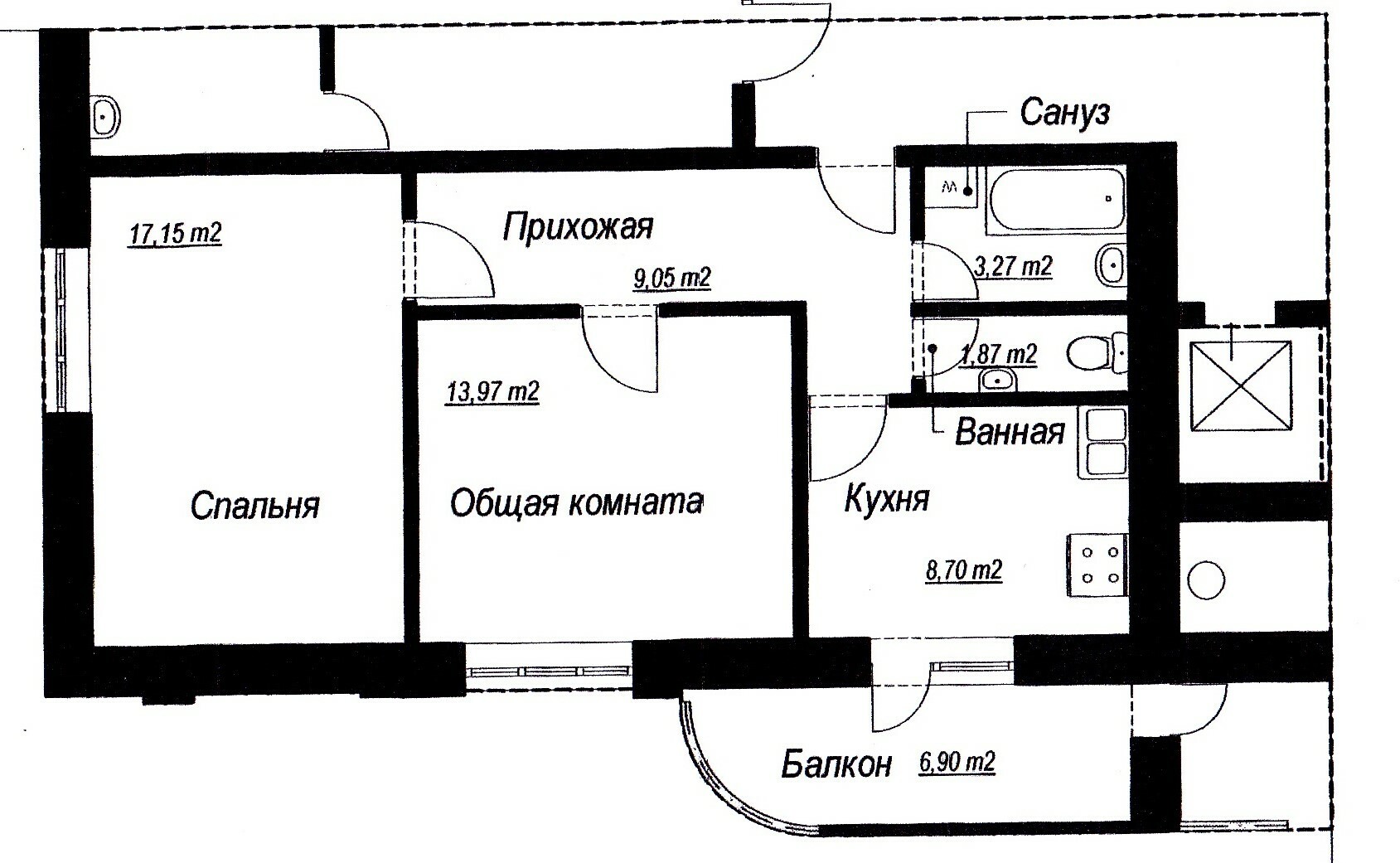 Продажа 1-комнатной квартиры 42 м², Полтавский Шлях ул., 192