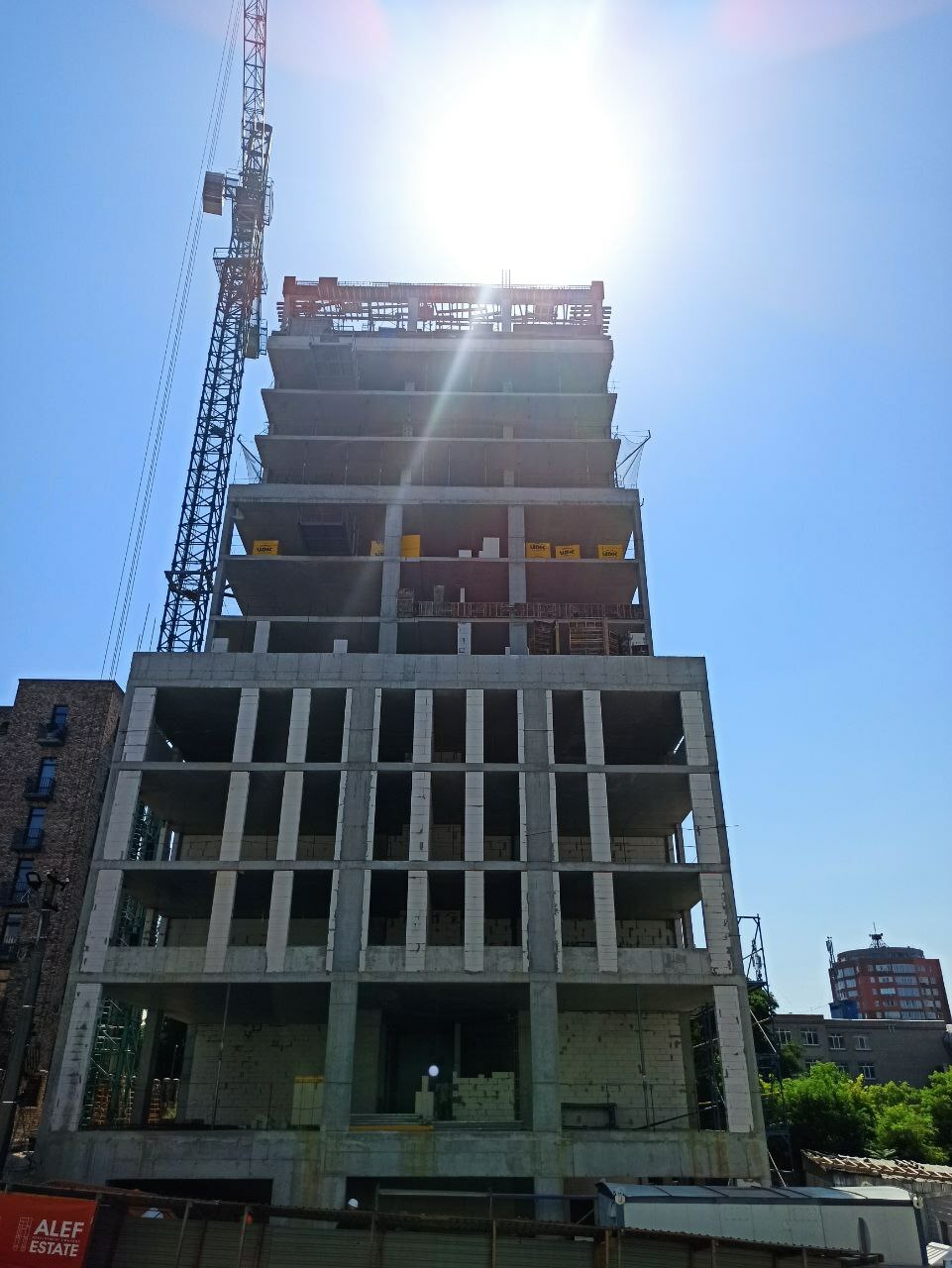 Ход строительства ЖК DeLight Hall, июль, 2021 год