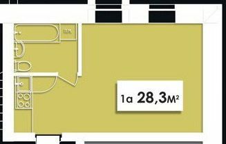 1-комнатная 28.3 м² в ЖК Винная Гора от 21 000 грн/м², г. Винники