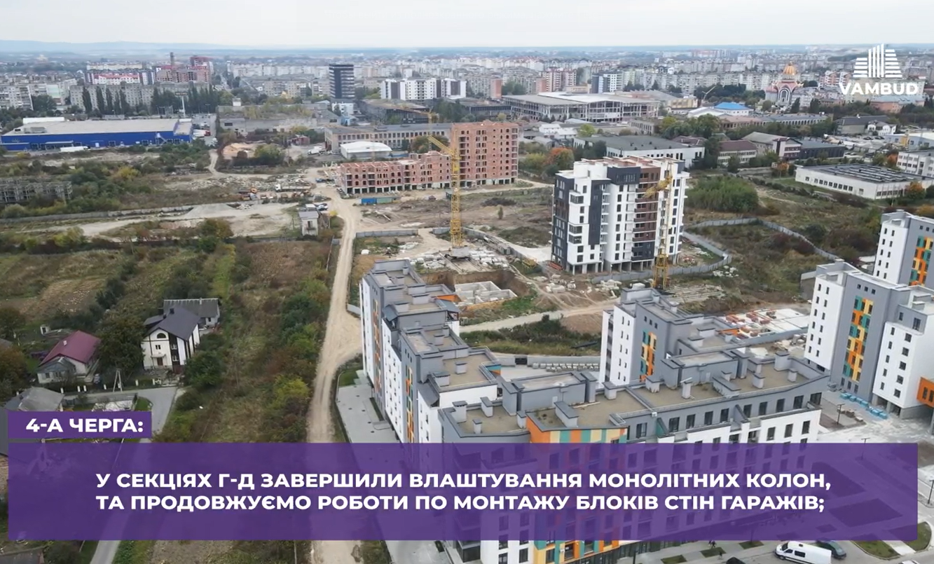 Ход строительства ЖК Квартал Краковский, окт, 2021 год