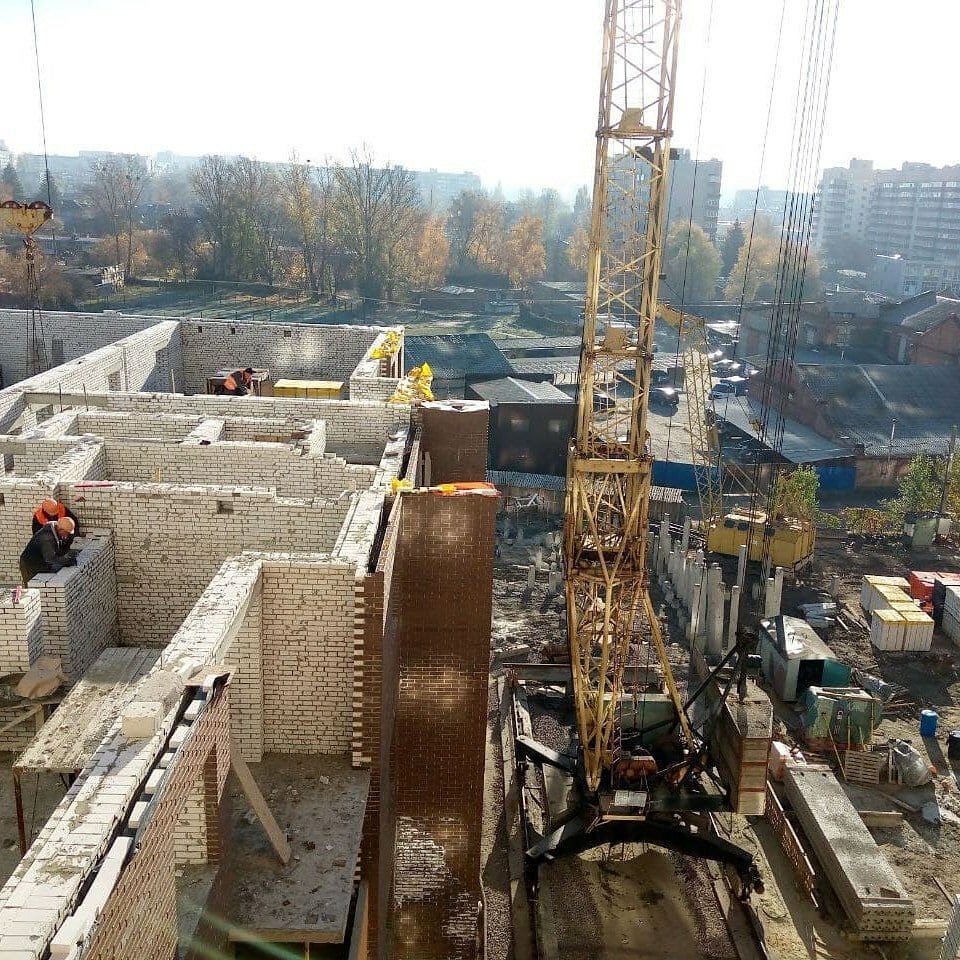 Ход строительства ЖК Заречный, окт, 2021 год