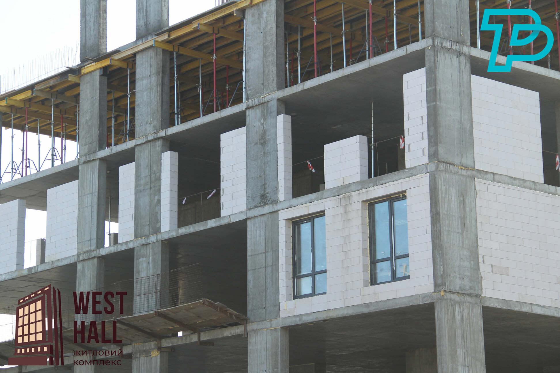 Ход строительства ЖК West Hall, ноя, 2021 год