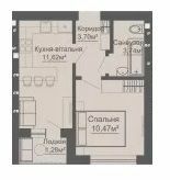 1-комнатная 30.81 м² в КД Brickwood от 18 500 грн/м², пгт Гостомель