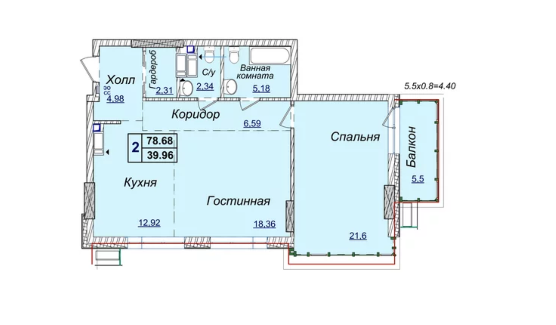 Продажа 2-комнатной квартиры 80 м², Михаила Драгомирова ул., 19А