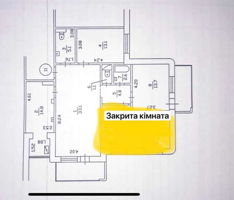 Оренда 3-кімнатної квартири 90 м², Азербайджанська вул.