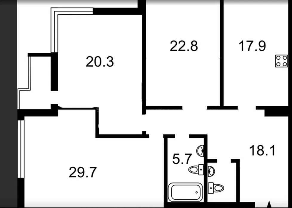 Аренда 3-комнатной квартиры 118 м², Белорусская ул.
