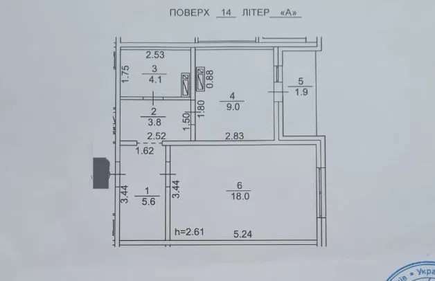 Продажа 1-комнатной квартиры 42 м², Тираспольская ул., 60
