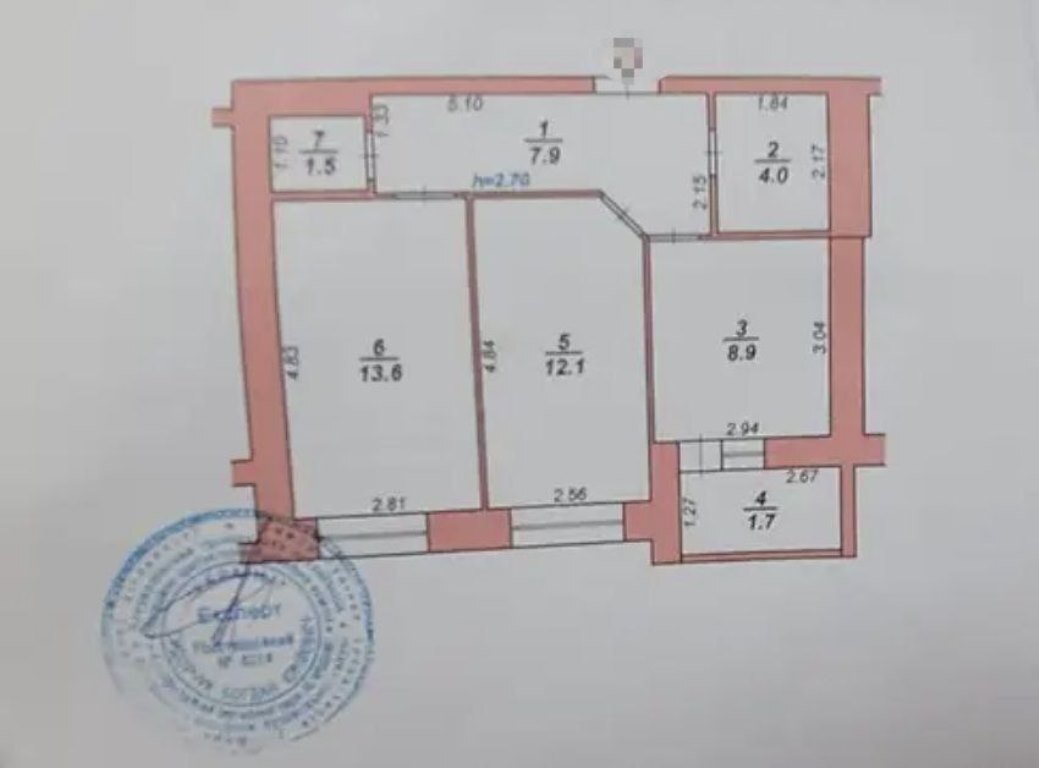 Продажа 2-комнатной квартиры 51 м², Нижняя Береговая ул.