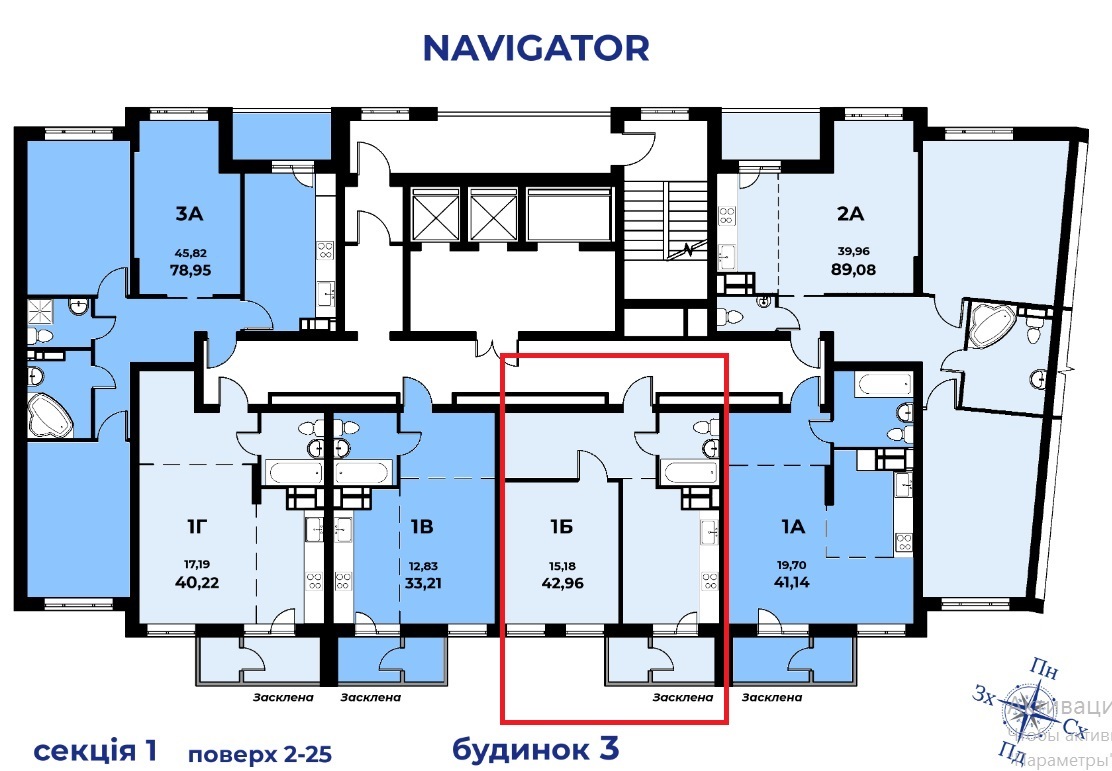 Продажа 1-комнатной квартиры 43 м², Балтийский пер., 3А