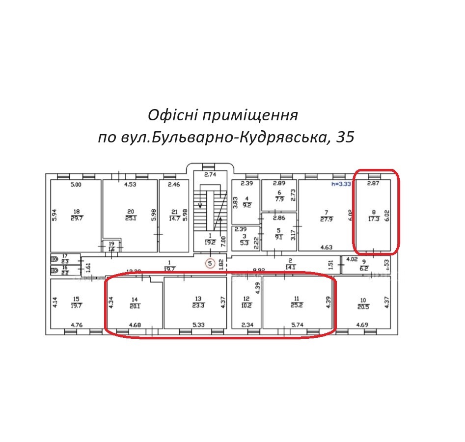 Аренда офиса 253 м², Бульварно-Кудрявская ул., 35