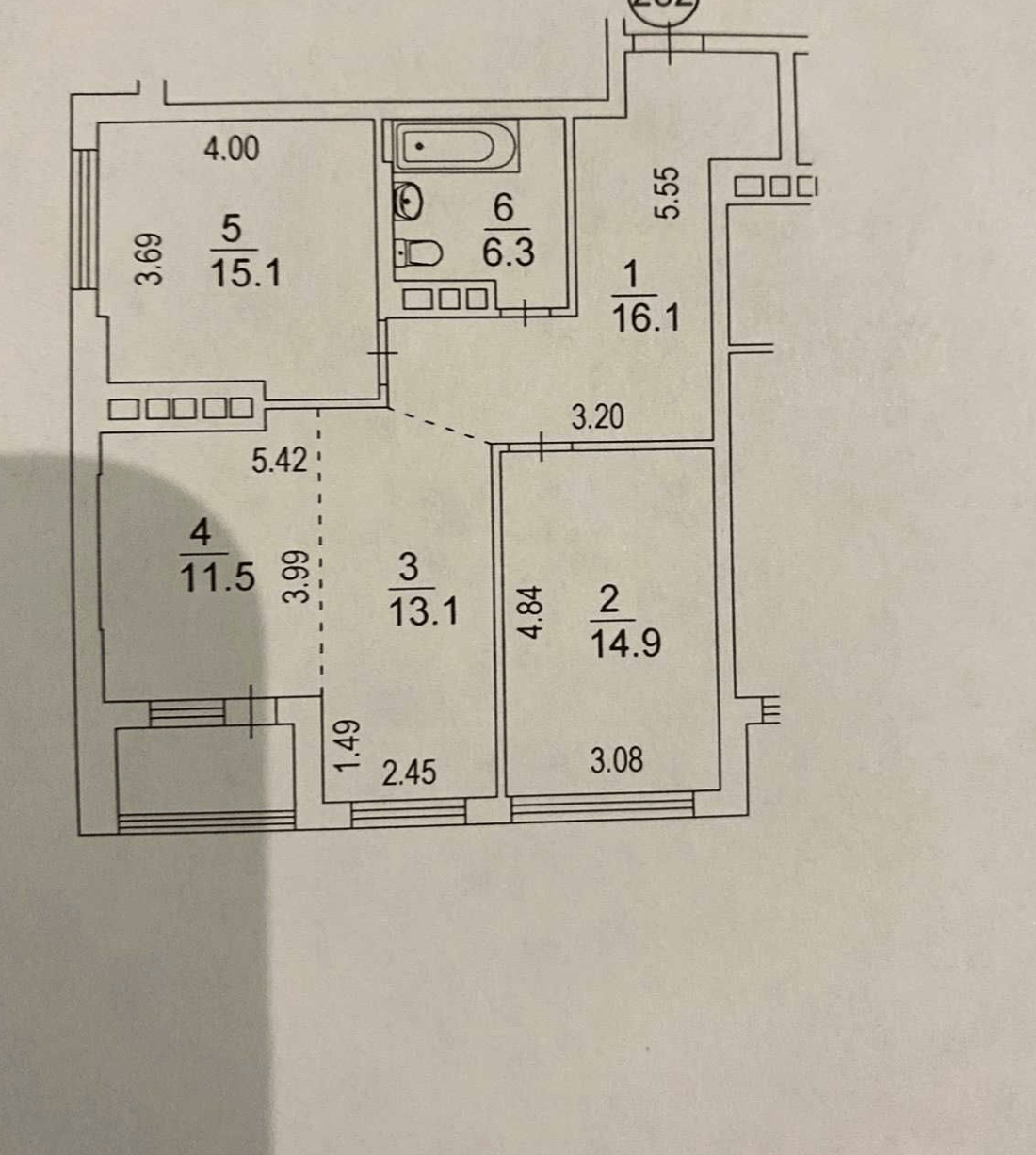 Аренда 2-комнатной квартиры 80 м²