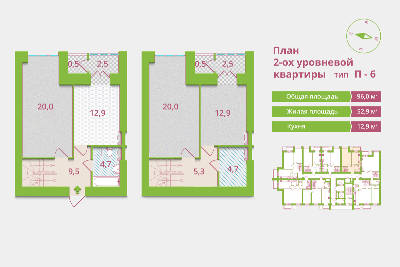 3-комнатная 96 м² в ЖК Александрия от застройщика, Киев