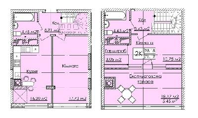 5+ комнат 71.12 м² в ЖК Auroom Tower от 15 790 грн/м², Львов