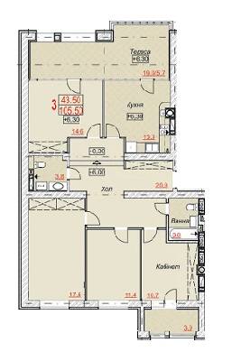 3-кімнатна 105.5 м² в ЖК Найкращий квартал від 11 500 грн/м², м. Ірпінь