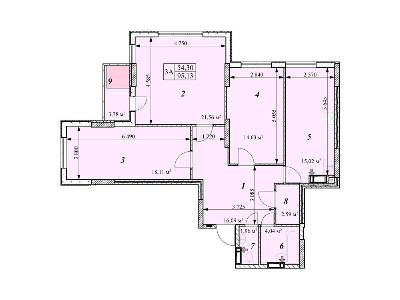 3-кімнатна 95.13 м² в ЖК Зіркова Вежа від 15 350 грн/м², м. Вишгород