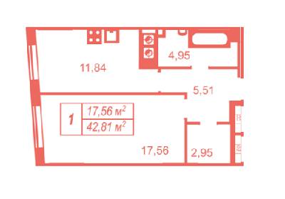 1-комнатная 42.81 м² в ЖК Crystal Avenue от 16 265 грн/м², с. Петропавловская Борщаговка